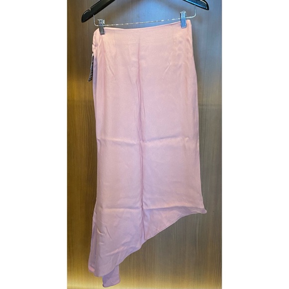 NWT Les Heroines | J.K Asymmetric Gathered Washed Crepe Skirt (Sz Fr 34 / US 2) - Picture 5 of 9